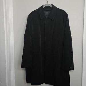Express Mens Black Classic Trench Coat Size Medium